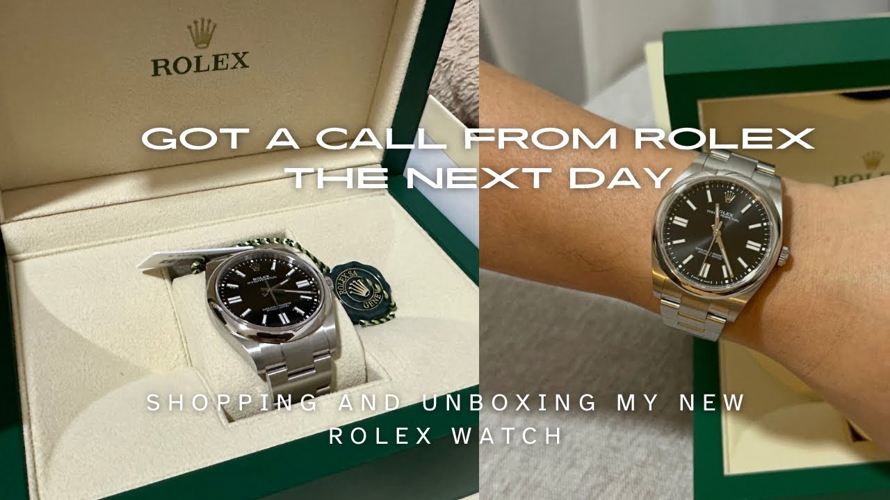 Buying a Rolex watch in 2024 | Full shopping experience and unboxing | Rolex Oyster Perpetual Black