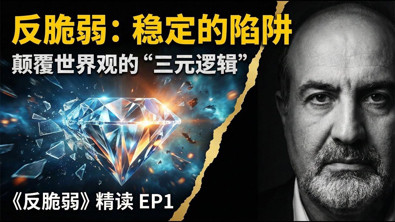 为何稳定才是最大的风险？颠覆世界观的“三元逻辑”｜纳西姆·塔勒布《反脆弱》精读 Ep1！#《反脆弱 》#塔勒布 #思维模型 #个人成长 #黑天鹅 #认知思维训练 #投资智慧 #Nassim Taleb