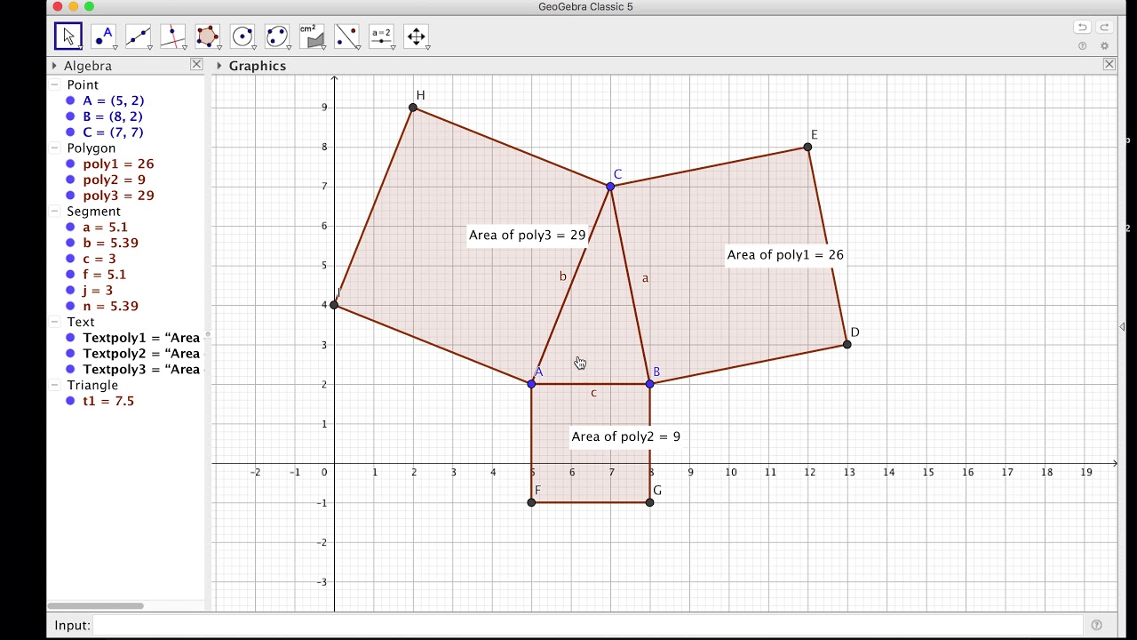 Teorema di Pitagora e Geogebra