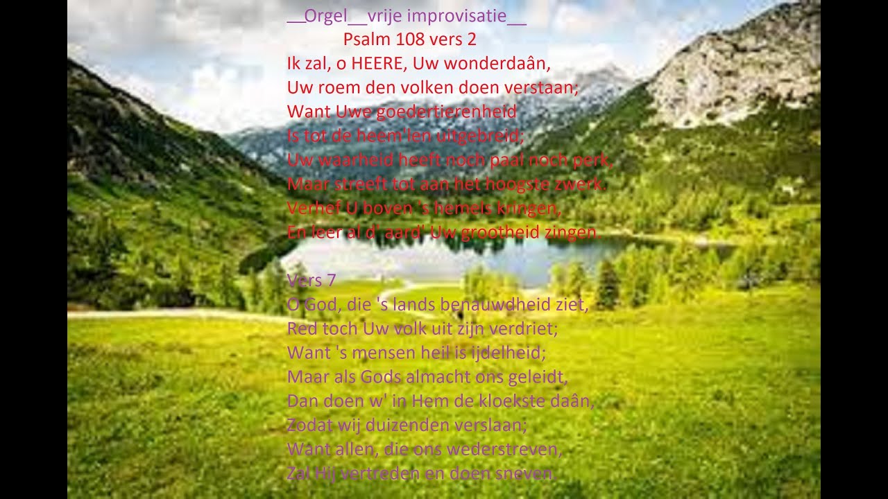 Psalm 108 Evangelische Liedbundel 371 Zangbundel Joh. de Heer 985 _Opwekkingslied 392