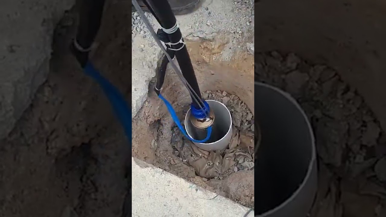 BAJANDO!!! bomba sumergible para pozo de 30 metros 2022 #shorts