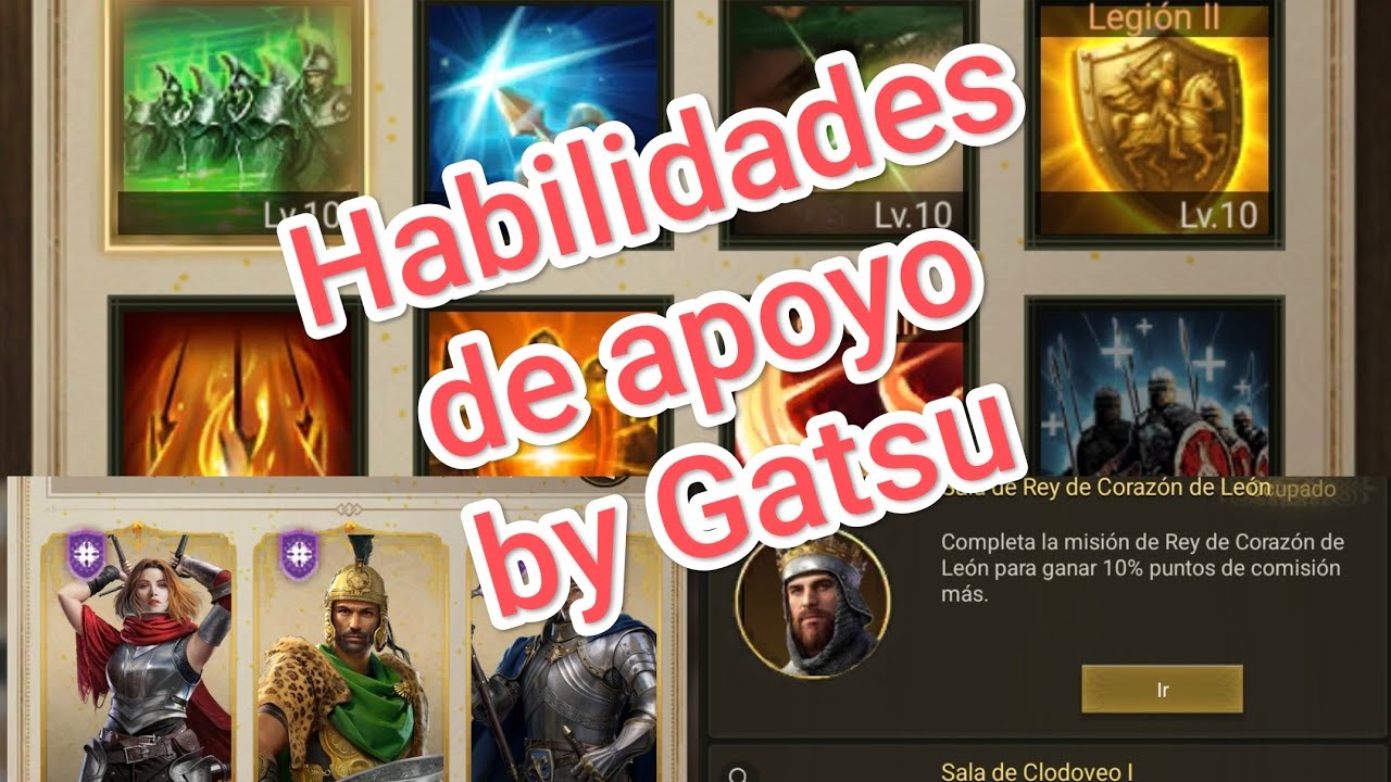 Habilidades de apoyo/ Cuál elegir/ by Gatsu./ Rise of Castles 