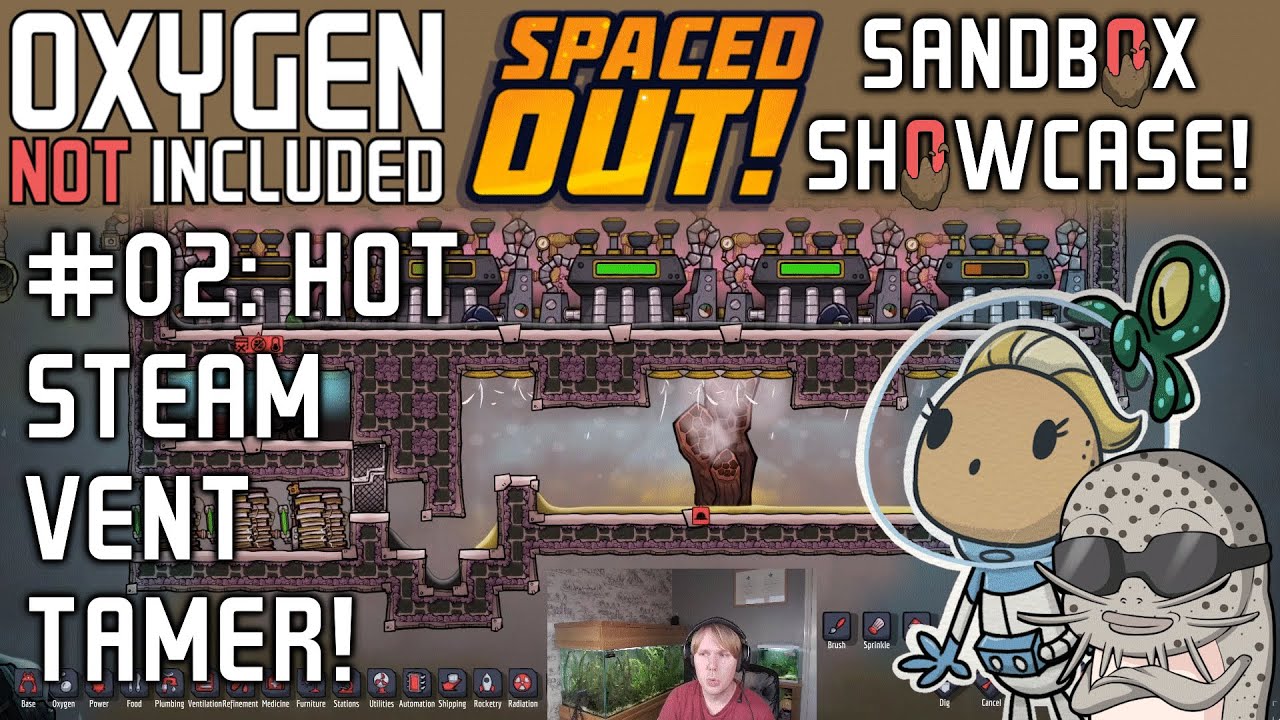 How To Get Steam Vents Online In ONI: Spaced Out! Sandbox Showcase #2