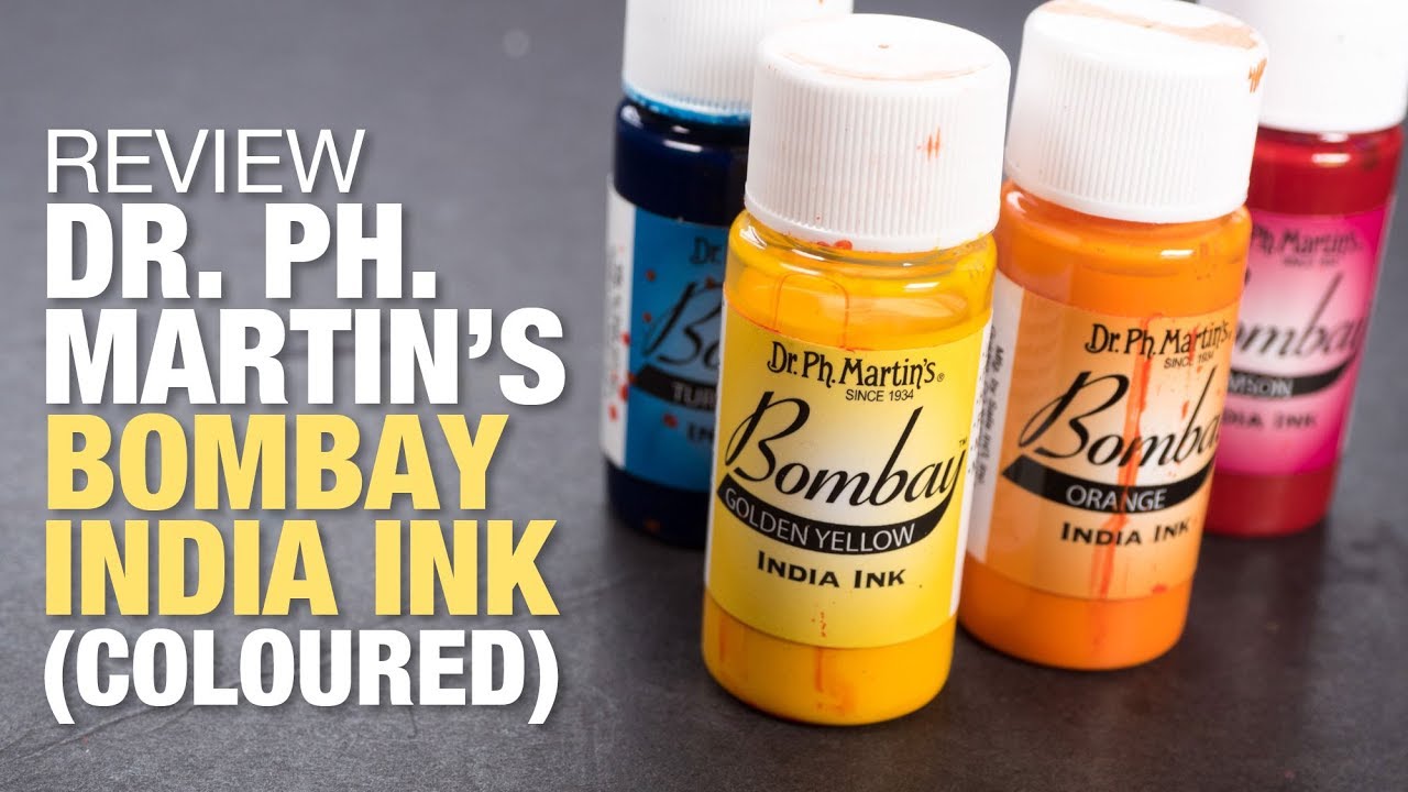 Обзор: тушь Bombay India Ink от Dr. Ph Martin (цветная)