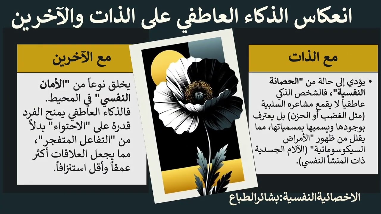 إدارة العلاقات والذكاء العاطفي|الاخصائيةالنفسية:بشائرالطباع