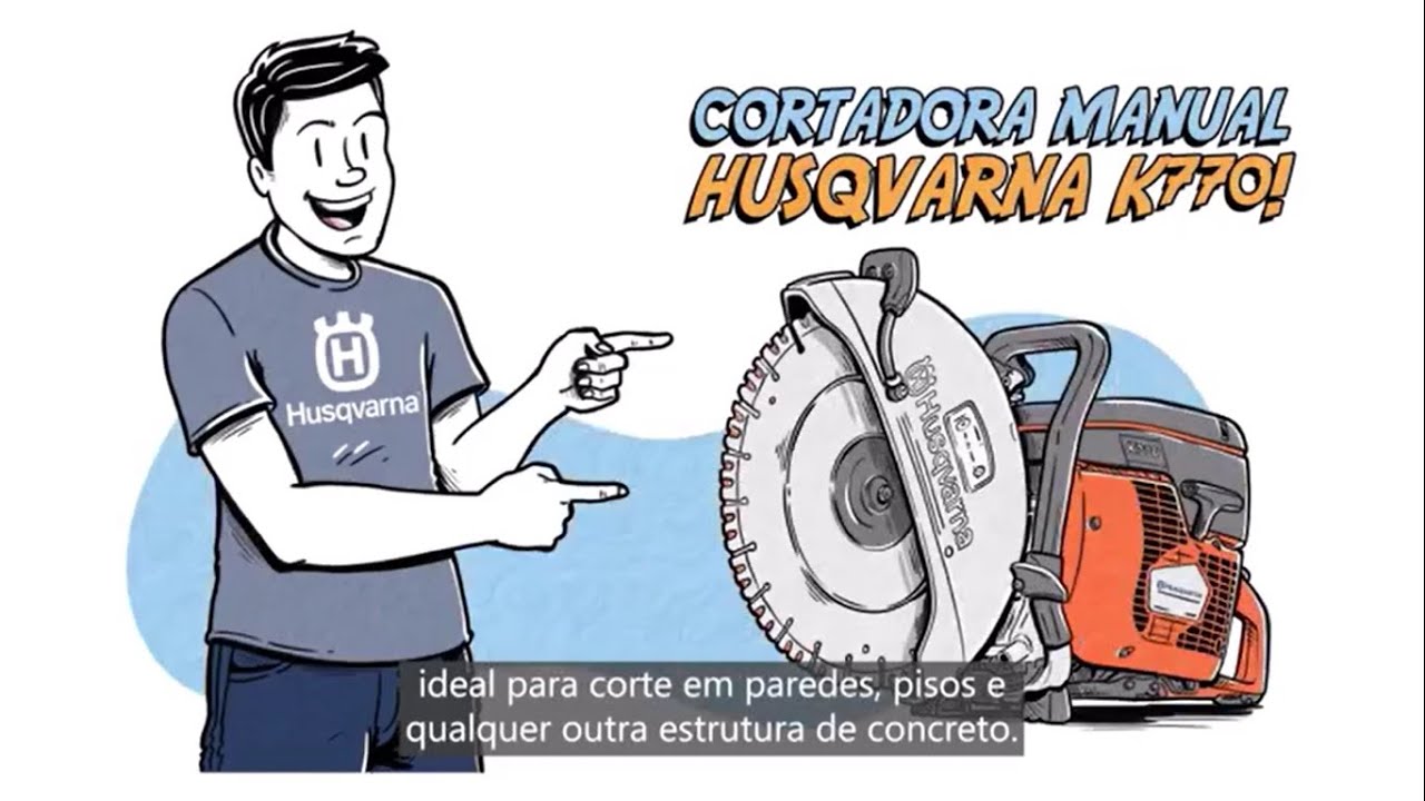 K770 - Husqvarna - Cortadora Manual à gasolina