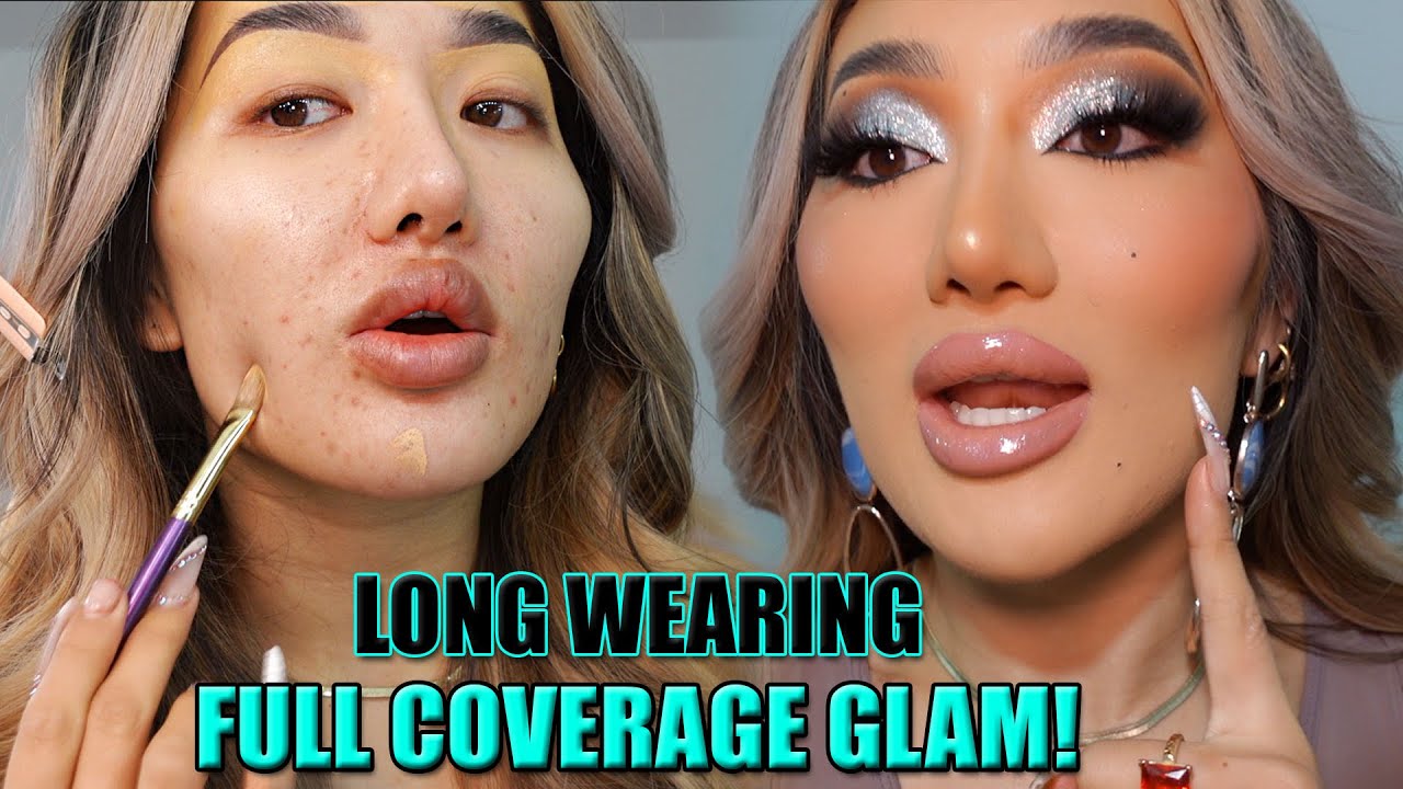 ACNE SCARS FULL COVERAGE GLAM USING CURRENT FAVOURITE PRODUCTS!