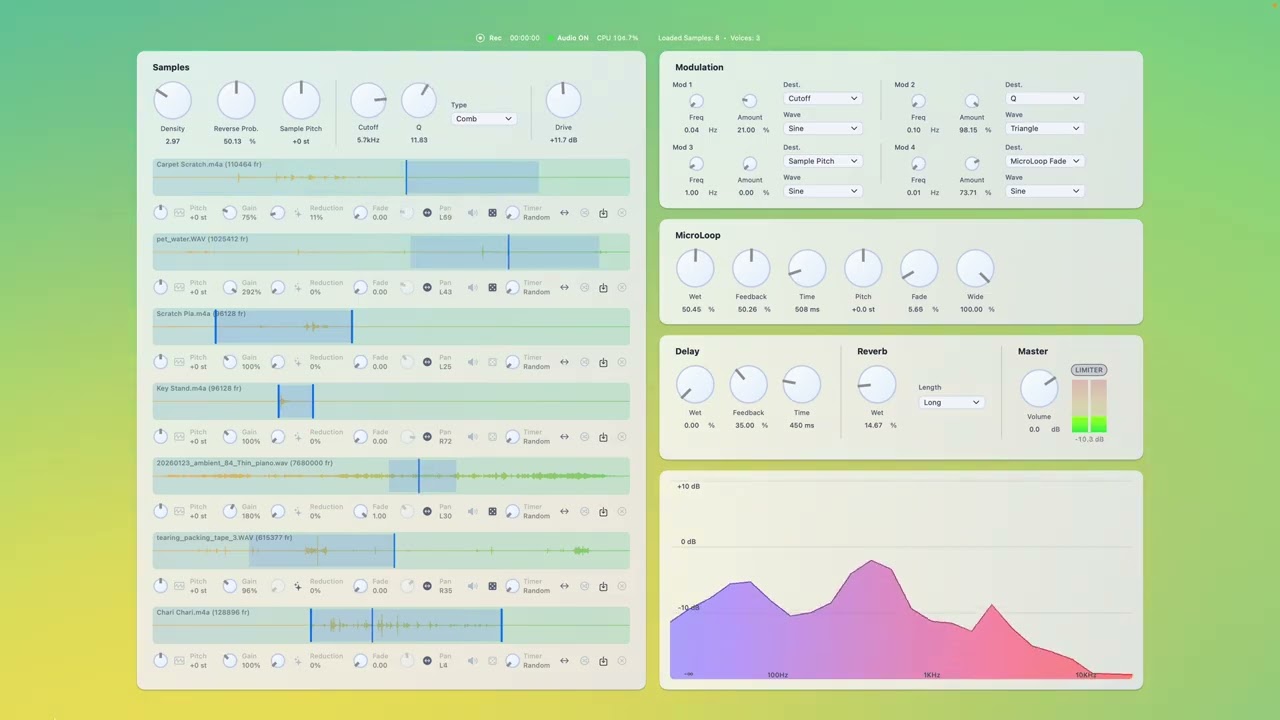 Ambient Engine – Preset Demo: ThingsAndPiano