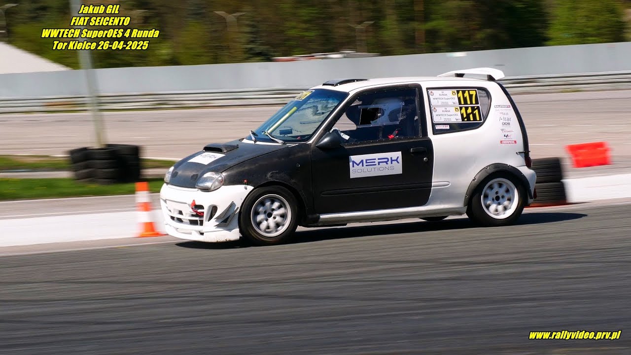 Jakub GIL - FIAT SEICENTO - WWTECH SuperOES 4 Runda Tor Kielce 26-04-2025