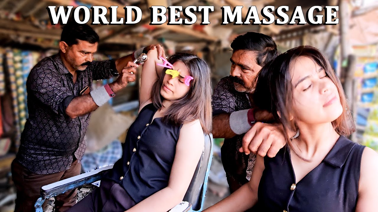 World Best Acupressure Massage 😴 | Indian Street Barber Roadside Therapy