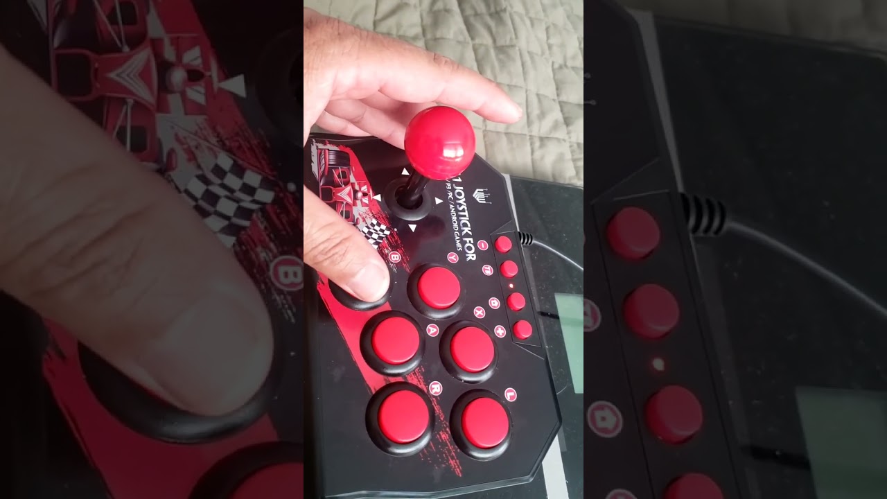 Temu Red 30$ 4 in 1 Joystick, For NSwitch/P3/PC Android Games. Street Fighter Review and game play. 