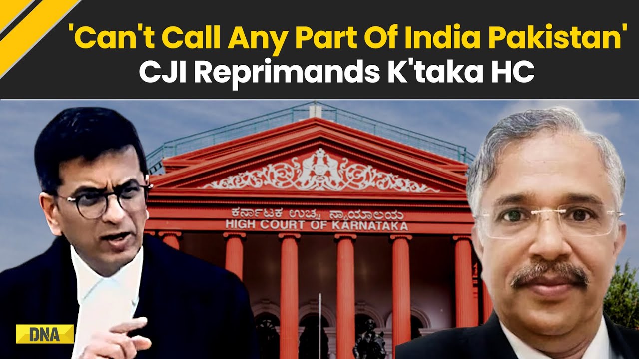 Supreme Court Slams Karnataka HC Judge: CJI Chandrachud Objects To HC Judge's 'Pakistan' Remark