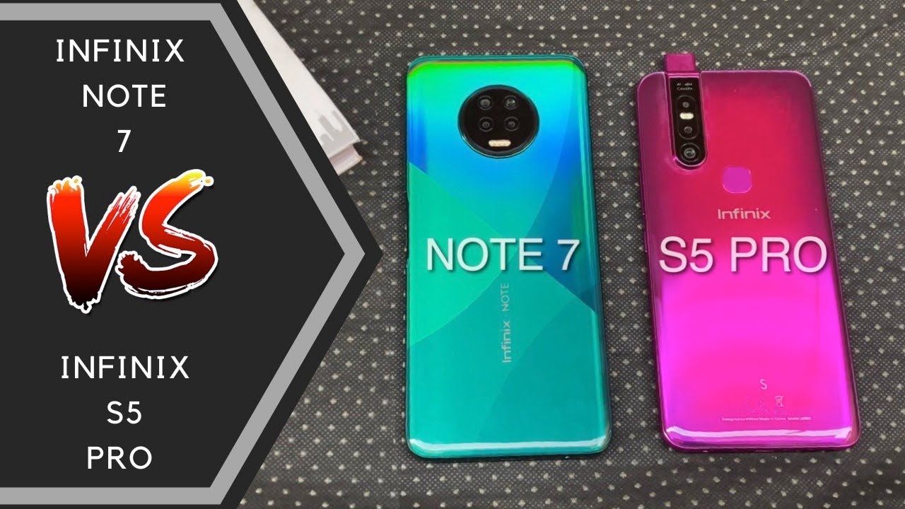 Infinix Note 7 Vs Infinix S5 Pro, Which Should You Buy? - Speed Test and Camera Comparison