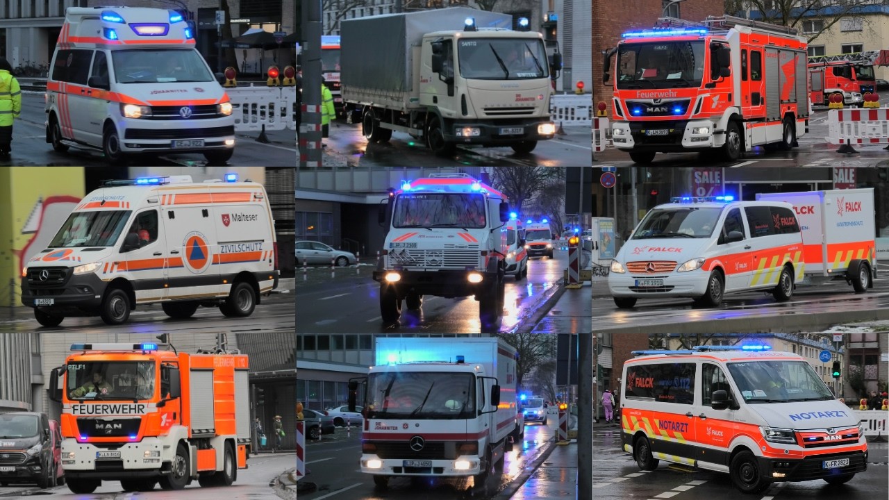 [ROSENMONTAG 2026 Köln] Feuerwehr, Rettungsdienst & mehr auf Einsatzfahrt