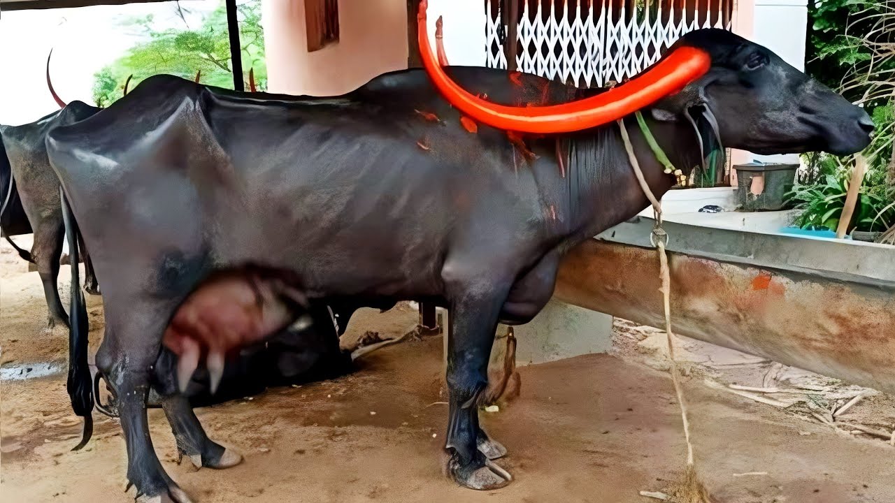 Worlds No.1 Pandharpuri Buffalo Physical Characteristics | Worlds Longest Horns Pandharpuri Bhains