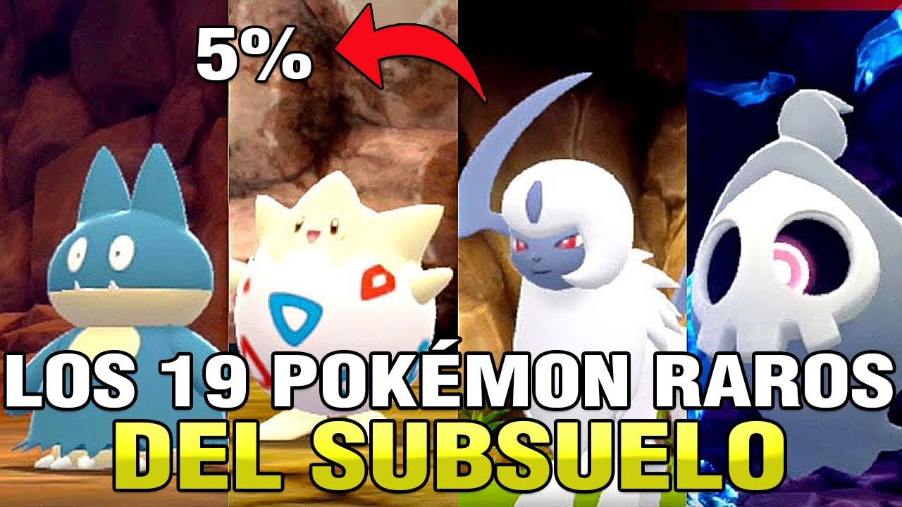 ✨Los 19 SPAWN RAROS en el SUBSUELO de Pok&eacute;mon Diamante Brillante y Perla Reluciente (Ratios y Loc)