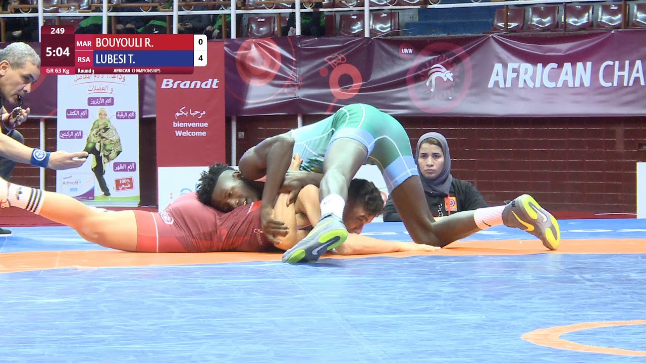 Round 3 GR - 63 kg: R. BOUYOULI (MAR) v. T. LUBESI (RSA)