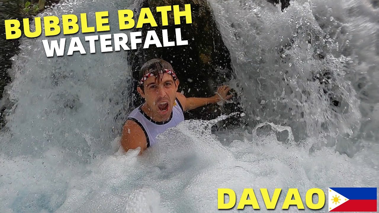 BUBBLE BATH WATERFALLS - Philippines Clean and Cold River Spring (DAVAO PROVINCE)
