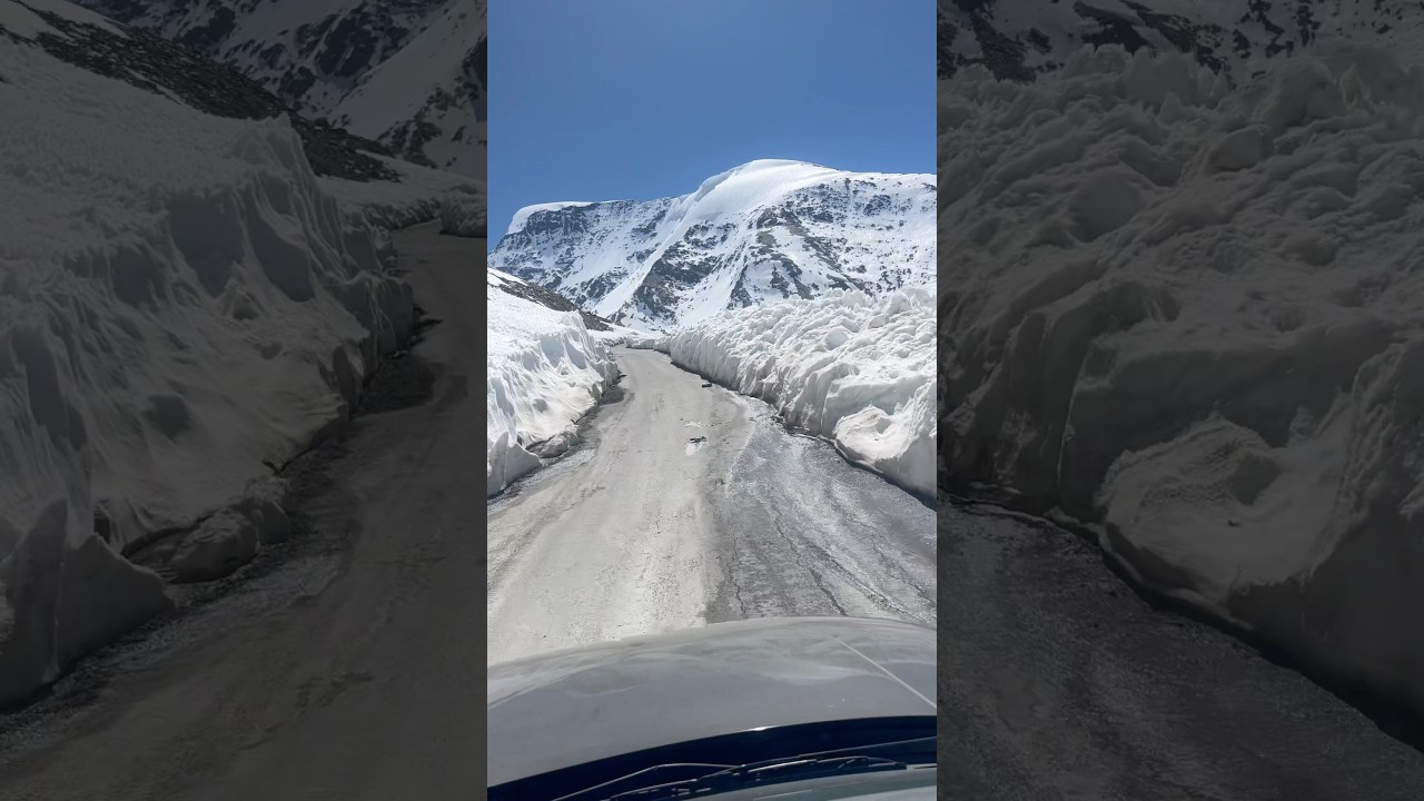Beautiful snow covered mountains || #travel #nature #mountains #explore #clouds #snow