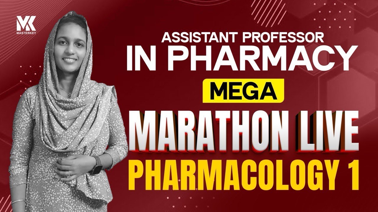ASSISTANT PROFESSOR IN PHARMACY|PREVIOUS QUESTION WORK OUT|PHARMACOLOGY 1|MEGA MARATHON LIVE