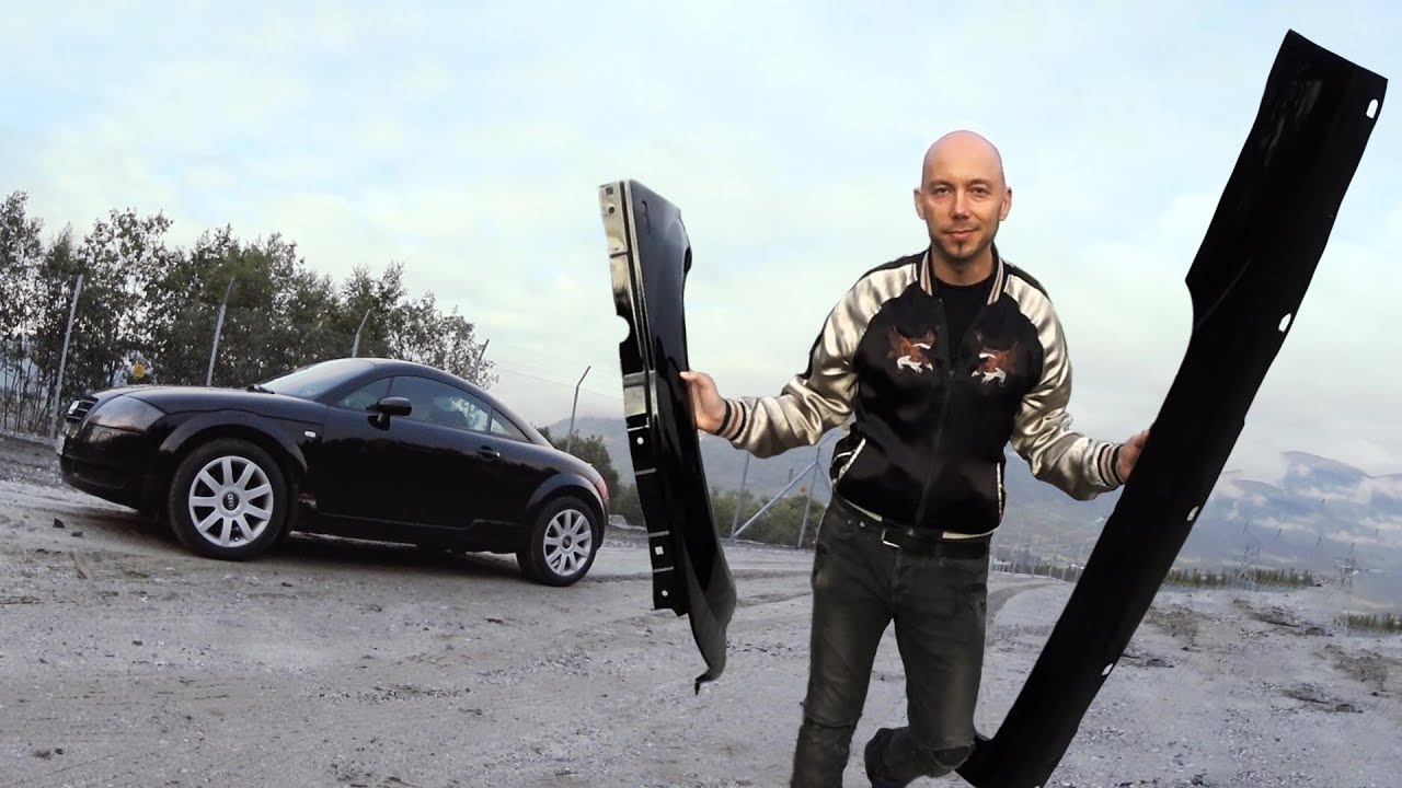 Audi TT Replacing rusted fender and rocker panels side skirt