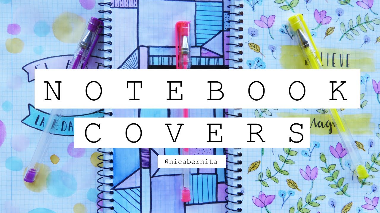 DIY: NOTEBOOK COVER/FIRST PAGE DESIGN 😍 COVER PAGES & DESIGNS FOR SCHOOL PROJECTS ✨