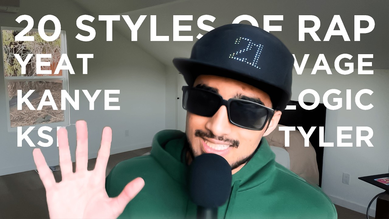 20 стилей рэпа (с участием Yeat, Tyler the Creator, KSI, Kanye, Dave Blunts)