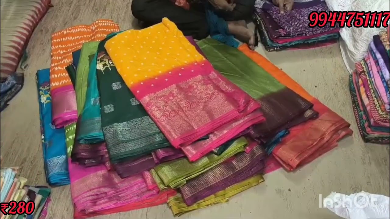 Pattu dolo silk joik saree🔥₹280🔥 Surat sarees old Washermenpet 