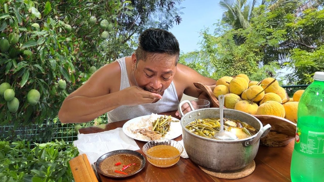 SINIGANG SA MISO NA MAYA-MAYA!!! SANTOL WITH PATIS AT SILI!!! Filipino Food. Mukbang. Philippines.