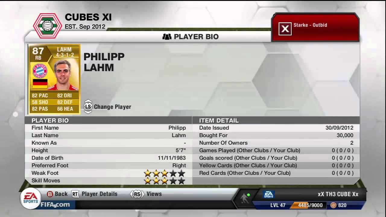 Fifa 13 Ultimate Team - Squad Builder - 200K German Squad