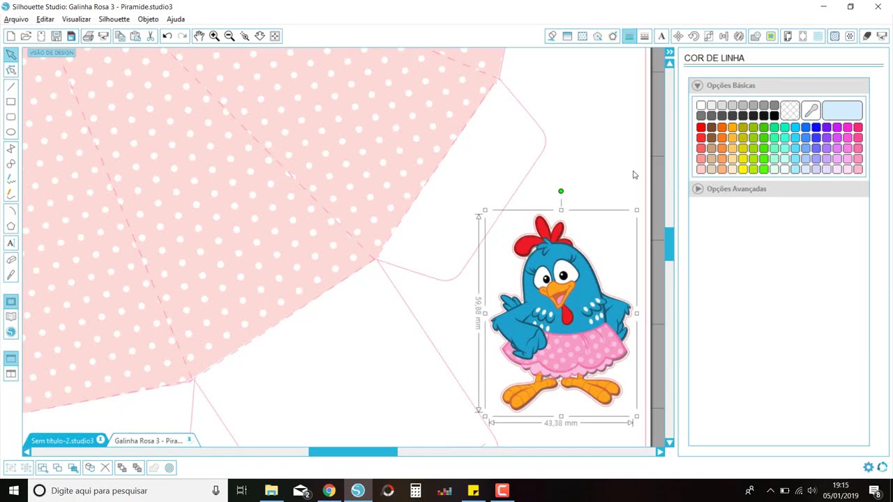 Silhouette Studio para Tesouretes Como imprimir as linhas de corte