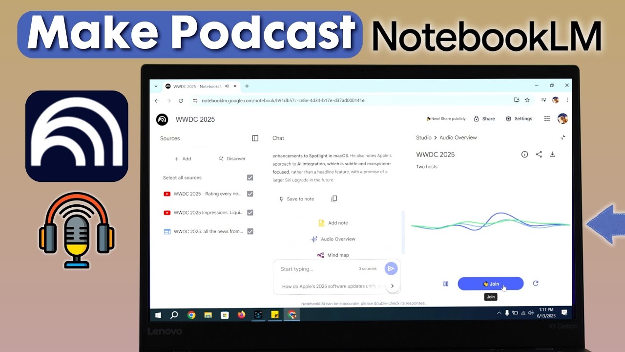 How to Make a Podcast Using Google NotebookLM [For Beginners]