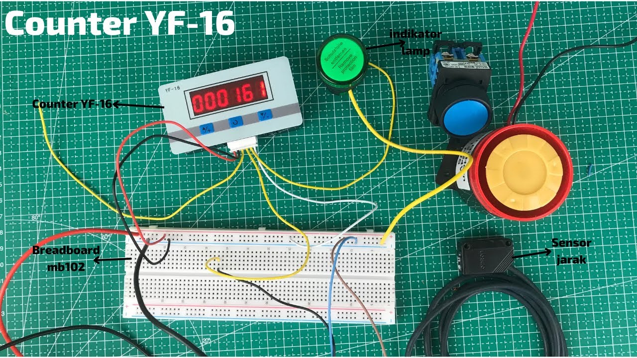 Counter Digital YF-16 Counter yang Cocok untuk Menghitung Barang Tutorial dan Cara Pemasangannya