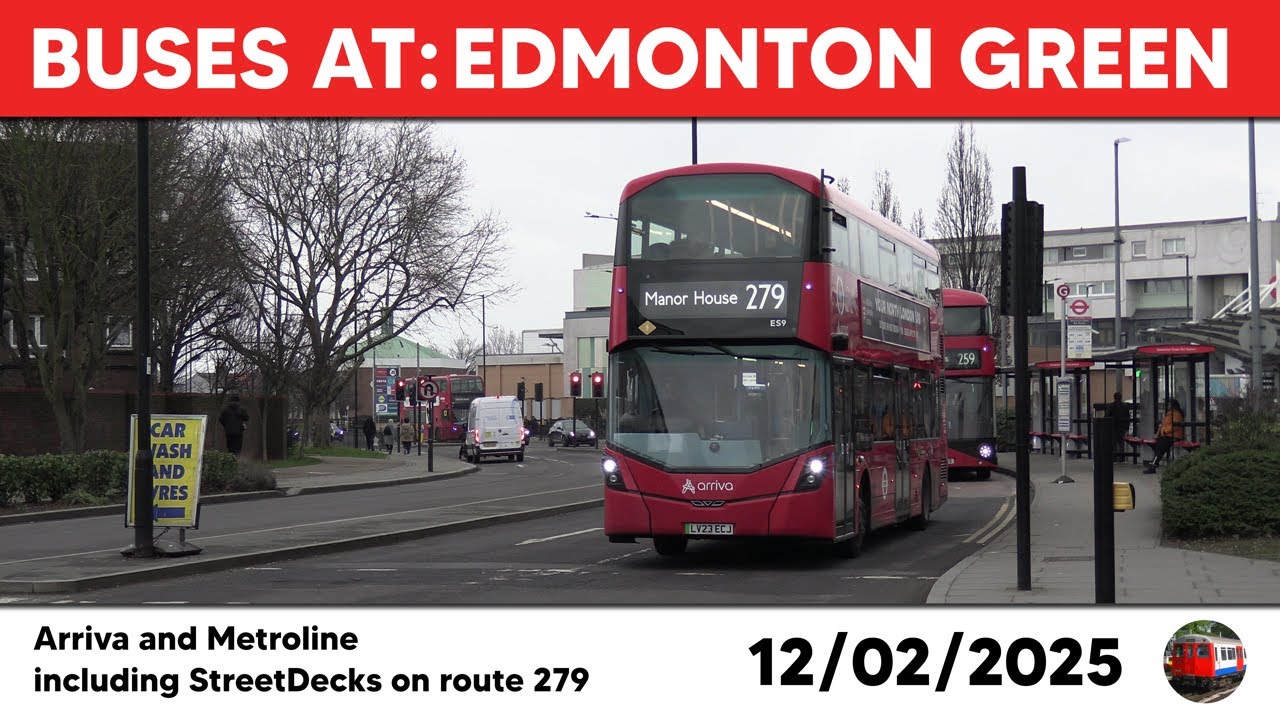 London buses at Edmonton Green 12/02/2025