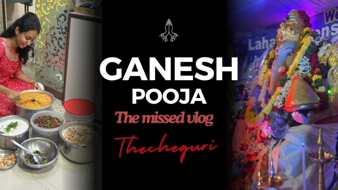 Ganesh pooja on 7th day 🙏🏻✨🤍|The Cheguri| Cheguri Vlogs
