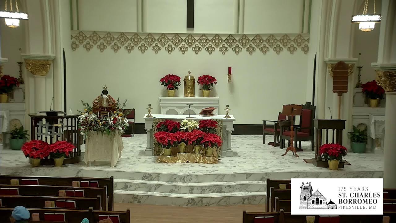 Live Stream Mass from St. Charles Borromeo Church - Pikesville, MD