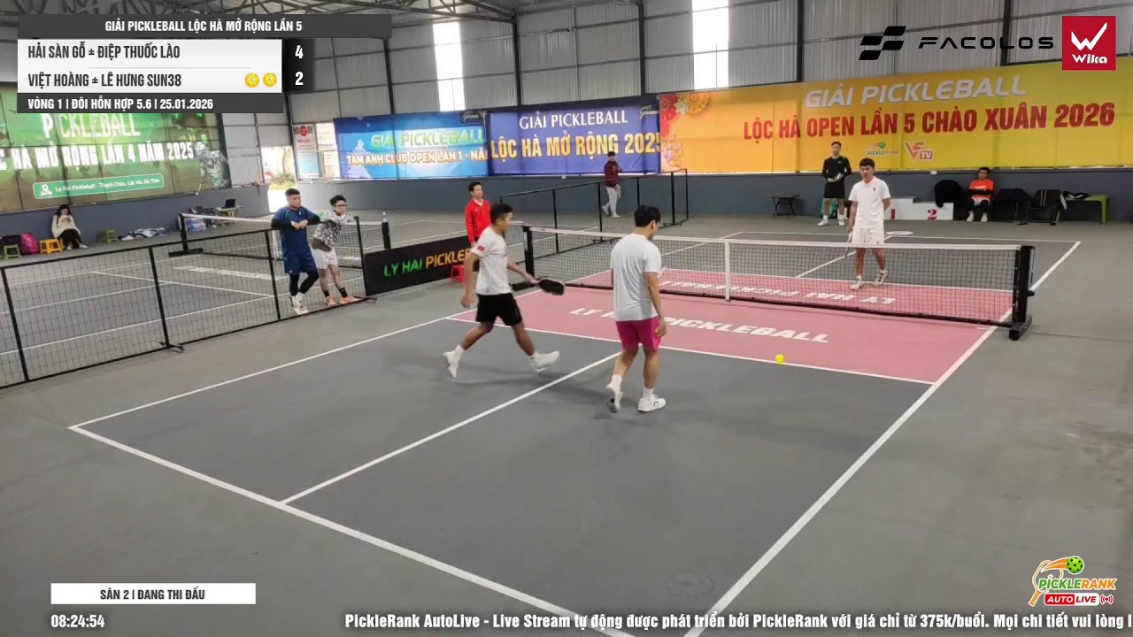 🔴 Ly Hai San 2 | Giải Pickleball Lộc Hà Mở Rộng Lần 5 - Đôi Hỗn Hợp 5.6 | 25.01.2026