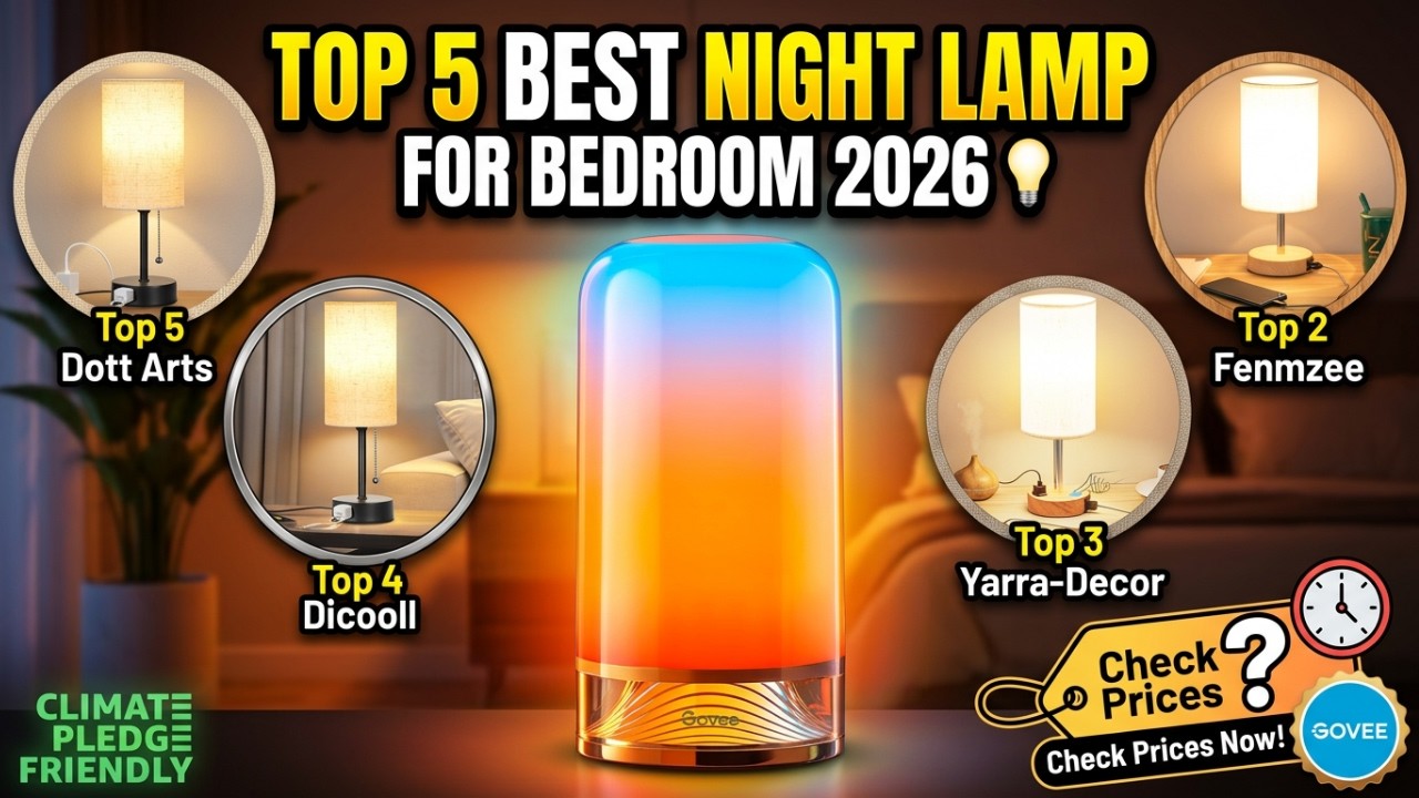 TOP 5 Best Night Lamp For Bedroom in 2026 💡 The Best Bedside Lamp Upgrades!