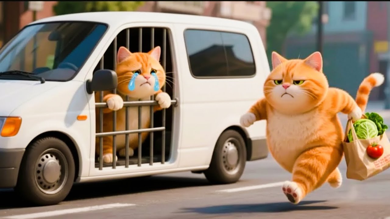 Brave Mama Cat Saves Her Kitten Just in Time 🐱💖