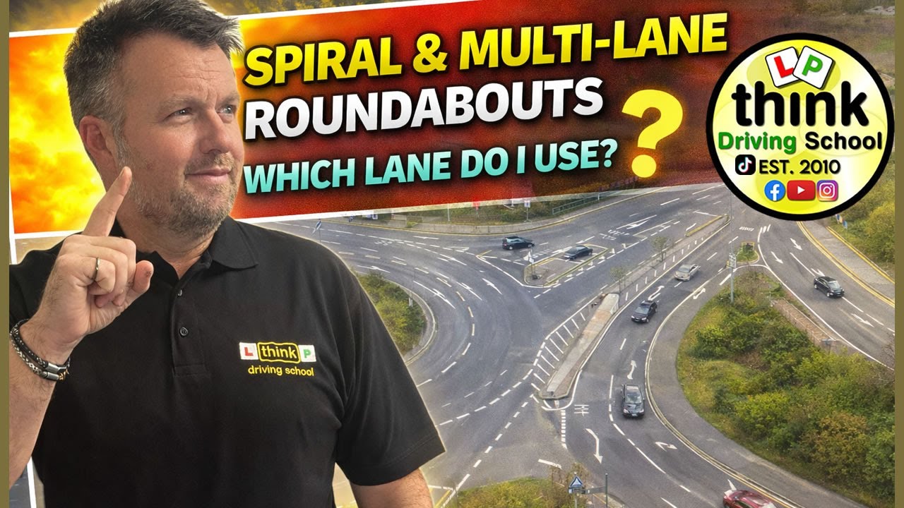 Спиральные и многополосные кольцевые развязки | Простой выбор полосы движения (Фарнборо)