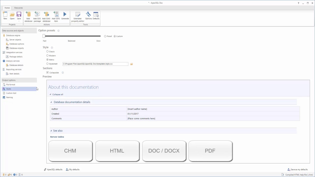 ApexSQL Doc - Automating SSRS report documentation