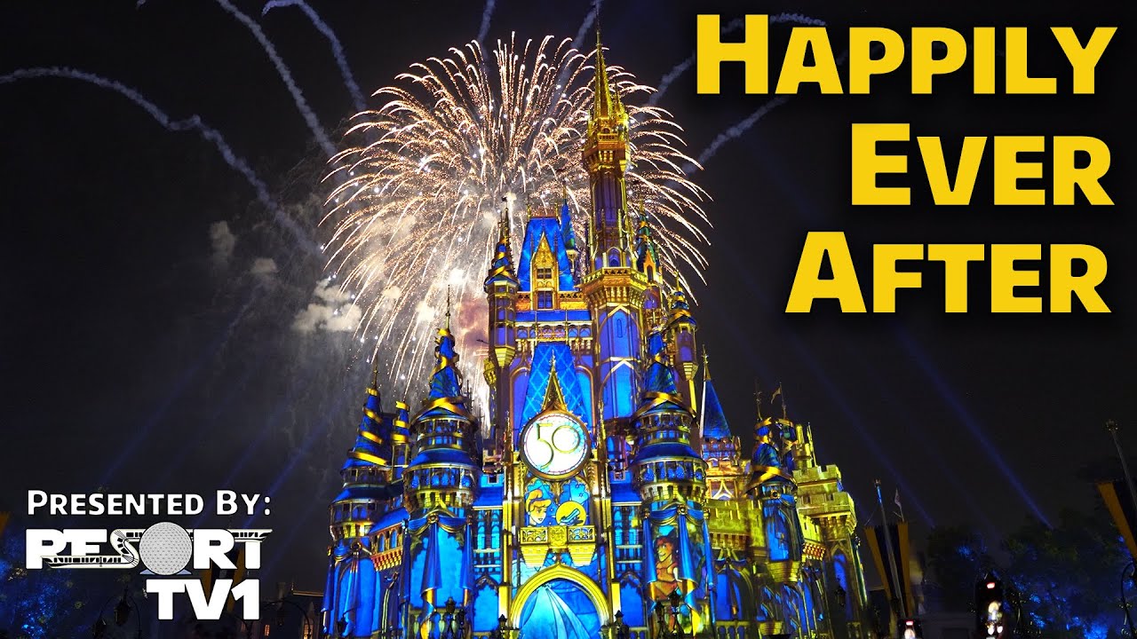 Happily Ever After Fireworks - Close Up Projection View - Best Quality 4K - Walt Disney World