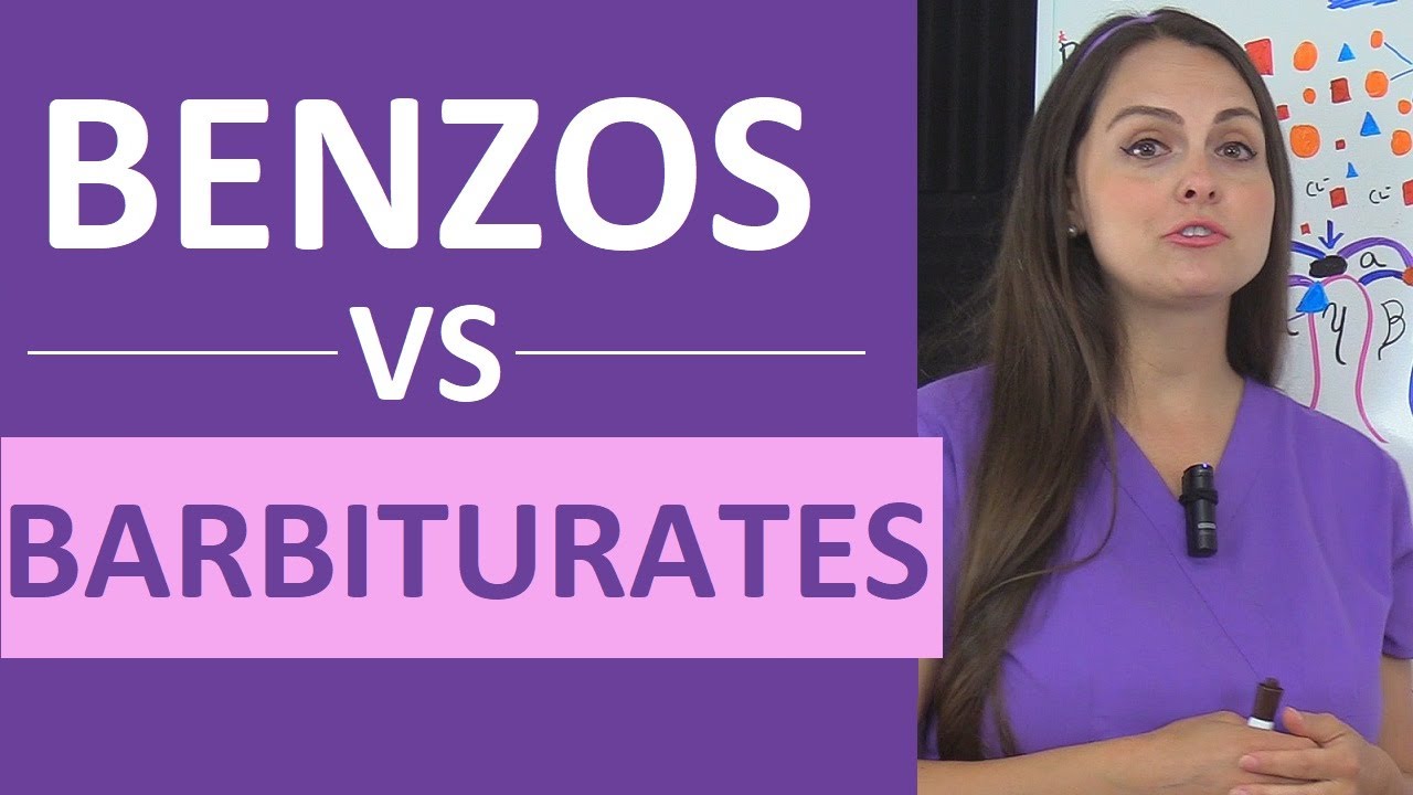Benzodiazepines vs Barbiturates Nursing Sedative, Anti-Anxiety, Anxiolytic Pharmacology NCLEX