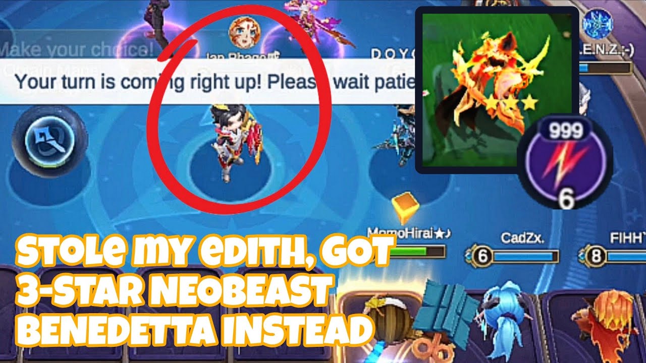 This beach stole my Edith, so I gave him 3-star Neobeast Benedetta instead