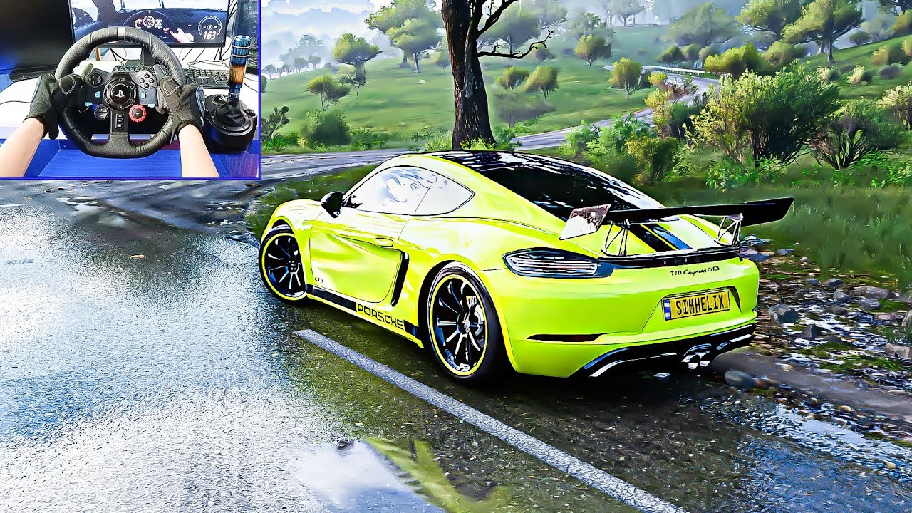 Porsche 718 Cayman GTS | Forza Horizon 5 | Logitech G29 Steering Wheel