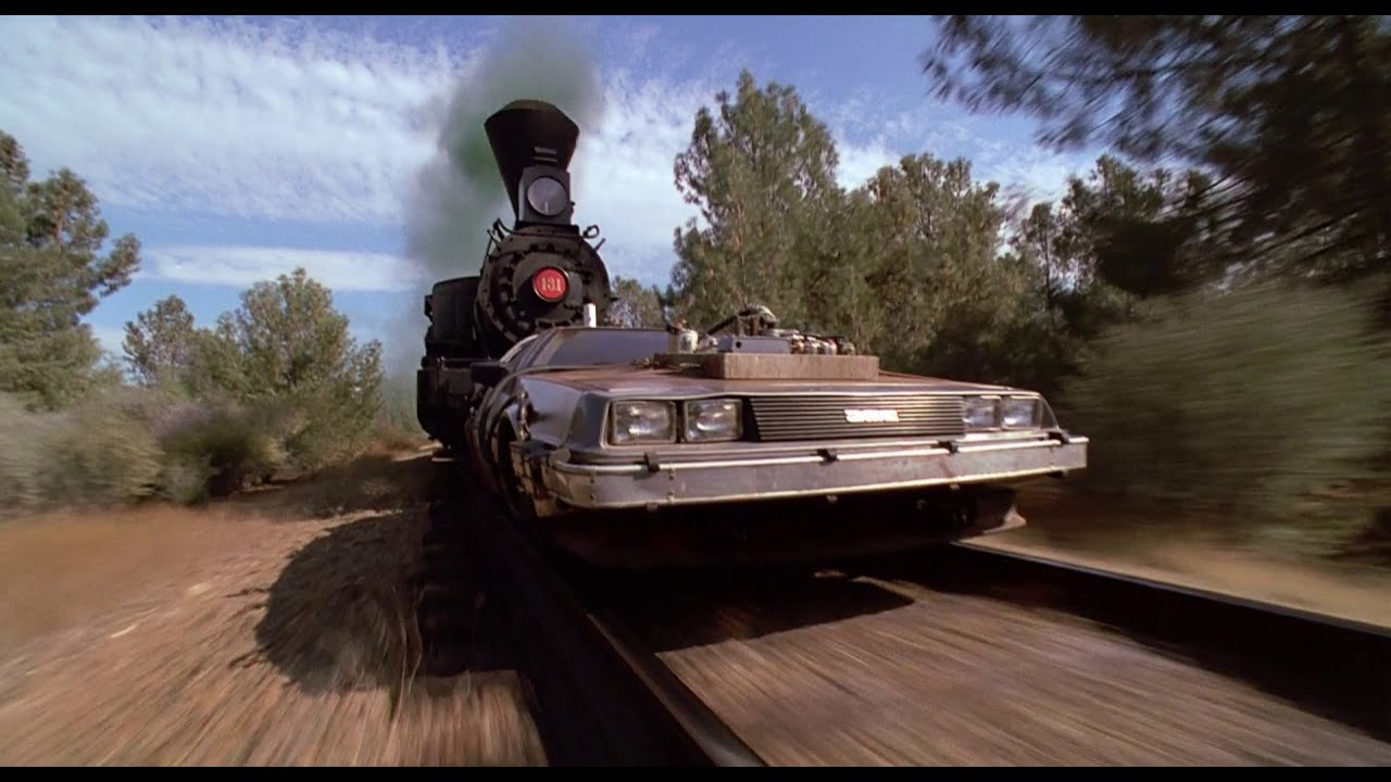 Back To The Future 3 Train Pushing Delorean Scene Recreated In GTAV. With BTTFV Mod