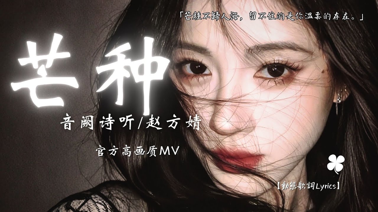 芒种 - 音阙诗听  赵方婧 (MV) 「芒種不歸人海，留不住的是你溫柔的存在。」|| ♫ 【2025抖音热歌】