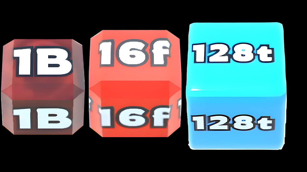 Jelly Run 2048 ULTIMATE Gameplay | 3 Shape Play Showdown! | 1B vs 16f vs 128t Race