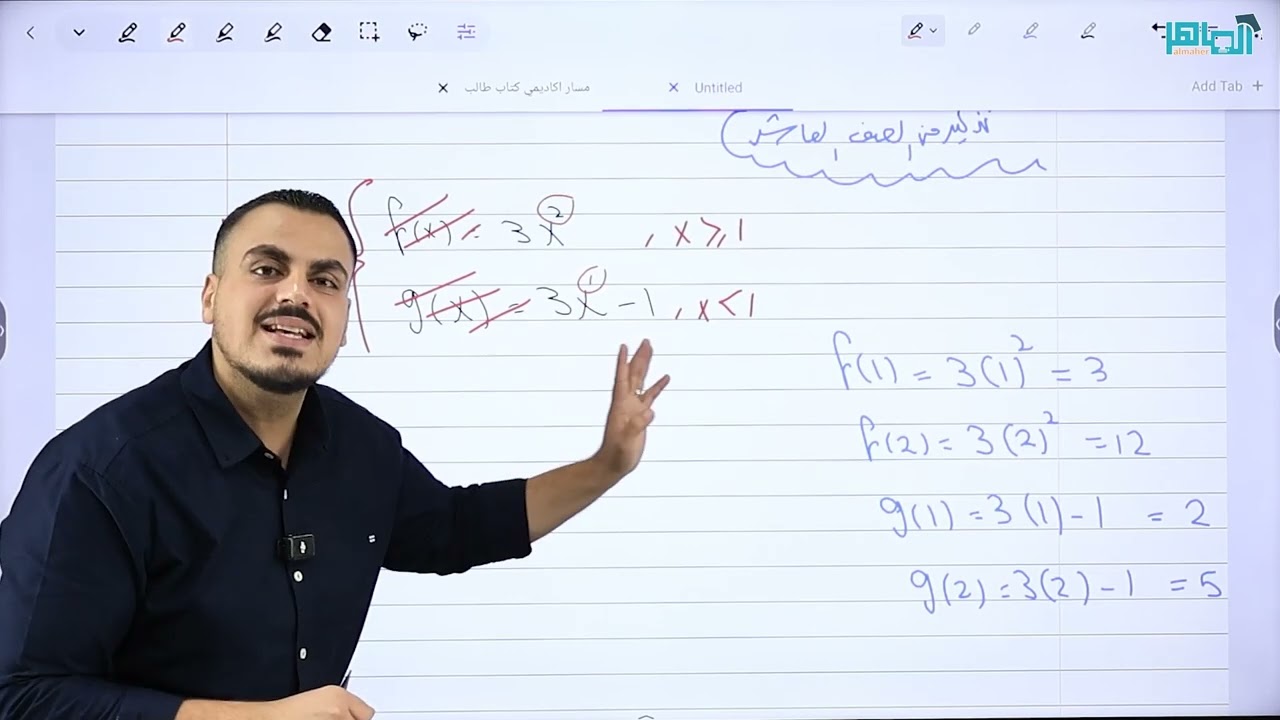 توجيهي 2008 - ( الاقترانات المتشعبة 1 ) - أ. محمد عدرة