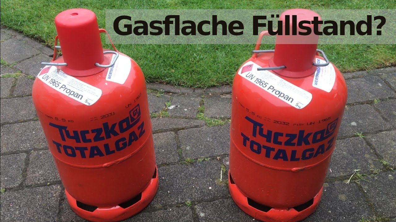 Gasflasche - F&uuml;llstand ermitteln | Mit diesen 2 Methoden klappt es!  🔥